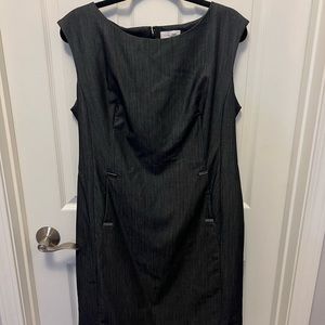 Calvin Klein grey work dress